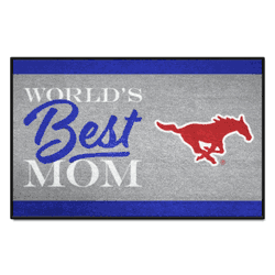 SMU Mustangs World's Best Mom Starter Mat Accent Rug - 19in. x 30in.