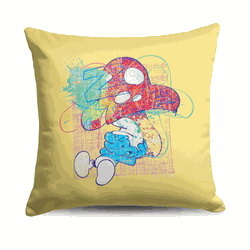 Smurfs Chillaxing Throw Pillow 18x18 inches
