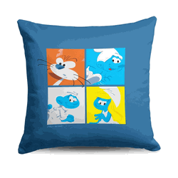 Smurfs Smurf Squad Throw Pillow 18x18 inches