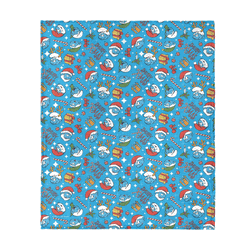 Smurfs Smurfy Xmas Silk Touch Throw Blanket 40x50 Inches