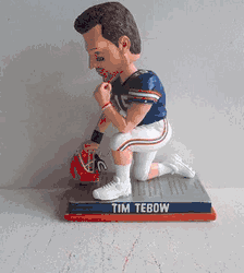 <B><font color="RED">SOLD OUT</b></font> Tim Tebow 8" Florida Gators "Kneeling on Famous Speech" COLLEGE LEGENDS FIGURE #3 Bobble Head Doll #/144  <B><font color="RED">Exclusive to Carroll's Sports Cove</b></font>