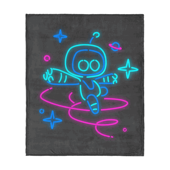 Sony Playstation Astro Bot Astro Neon Silk Touch Throw Blanket 50x60 inches