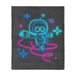 Sony Playstation Astro Bot Astro Neon Silk Touch Throw Blanket 50x60 inches