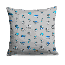 Sony Playstation Astro Bot Astro Pattern Throw Pillow 18x18 inches