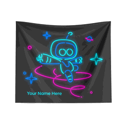 Sony Playstation Astro Neon Personalized Wall Hanging 34x40 inches