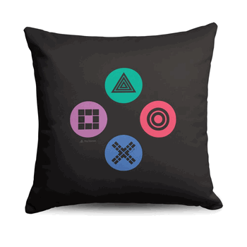 Sony PlayStation Buttons Throw Pillow 18x18 inches
