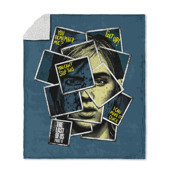Sony The Last of Us Remember Me Silk Touch Sherpa Throw Blanket 50x60 inches