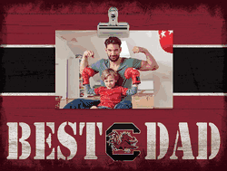 South Carolina Gamecocks 10" x 8" Best Dad with Stripe Clip Frame