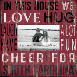South Carolina Gamecocks 10x10 In This House Frame