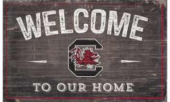 South Carolina Gamecocks 11X19 Welcome to Our Home Sign
