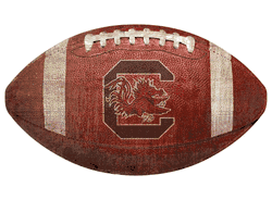 South Carolina Gamecocks 12" Football Shaped Sign