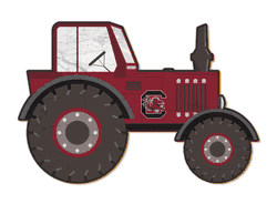 South Carolina Gamecocks 12" Tractor Cutout Sign