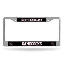 South Carolina Gamecocks  12" x 6" Chrome Frame With Decal Inserts