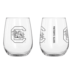South Carolina Gamecocks 16oz Gameday Curved Beverage Glass