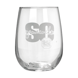 South Carolina Gamecocks 17oz Stemmless Wine Glass