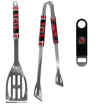 South Carolina Gamecocks 2 pc BBQ Set and Bottle Opener