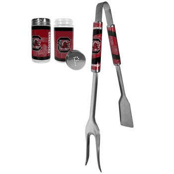 South Carolina Gamecocks 3 in 1 BBQ Tool and Salt & Pepper Shaker