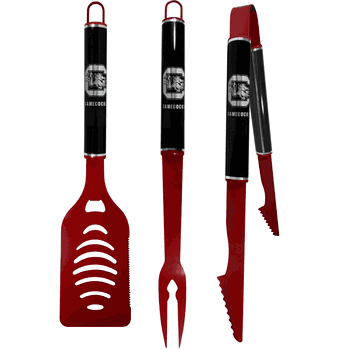 South Carolina Gamecocks 3 pc Color and Black BBQ Set