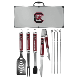 South Carolina Gamecocks 8 pc Logo BBQ Set