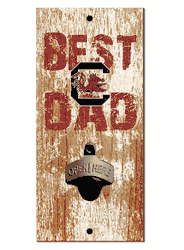 South Carolina Gamecocks Best Dad Bottle Opener Wood Sign