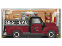 South Carolina Gamecocks Best Dad Truck 6x12 Sign