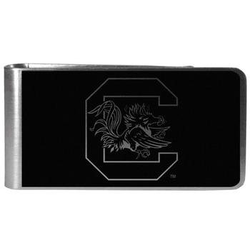 South Carolina Gamecocks Black and Steel Money Clip