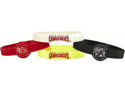 South Carolina Gamecocks Bracelets - 4 Pack Silicone