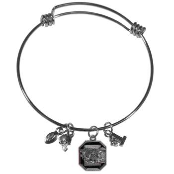 South Carolina Gamecocks Charm Bangle Bracelet