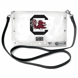 South Carolina Gamecocks Clear Envelope Purse STRAP