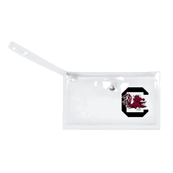 South Carolina Gamecocks Clear Ticket Wristlet