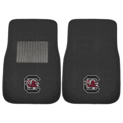 South Carolina Gamecocks Embroidered Car Mat Set - 2 Pieces