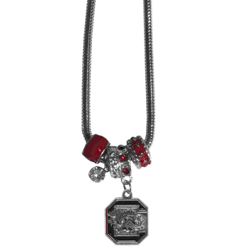 South Carolina Gamecocks Euro Bead Necklace
