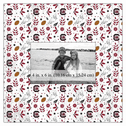 South Carolina Gamecocks Floral Pattern 10x10 Frame