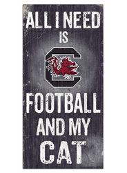South Carolina Gamecocks Football and My Cat 6x12 Sign