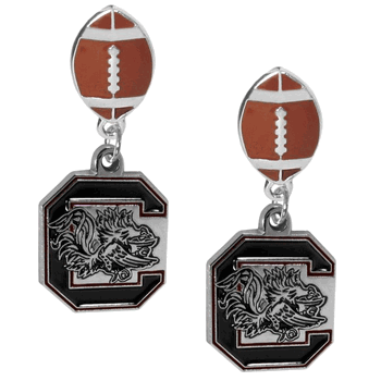 South Carolina Gamecocks Football Stud Earrings