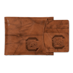 South Carolina Gamecocks  Genuine Leather Slider Wallet