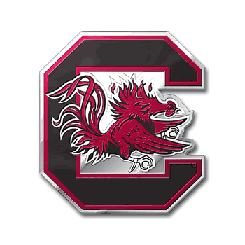 South Carolina Gamecocks Heavy Duty Aluminum Embossed Color Emblem