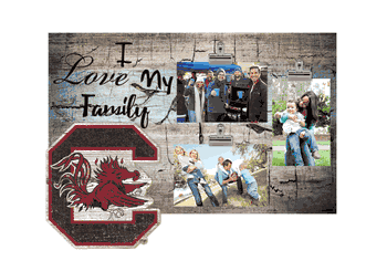 South Carolina Gamecocks I Love my Family Clip Frame