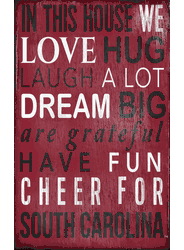 South Carolina Gamecocks In This House Sign