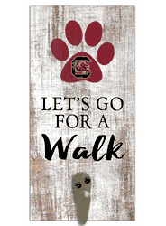 South Carolina Gamecocks Leash Holder 6x12 Sign