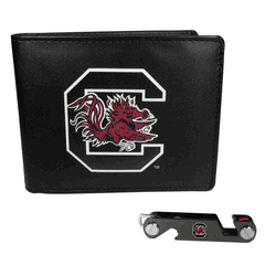 South Carolina Gamecocks Leather Bi-fold Wallet & Key Organizer