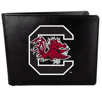 South Carolina Gamecocks Leather Bi-fold Wallet, Large Logo