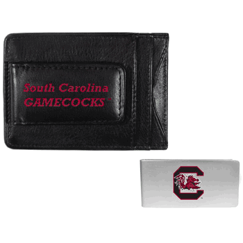 South Carolina Gamecocks Leather Cash & Cardholder & Money Clip