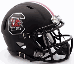 South Carolina Gamecocks NCAA Mini Speed Football Helmet Matte Black