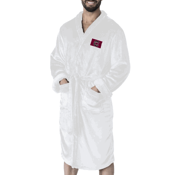 South Carolina Gamecocks NCAA White Out Silk Touch Robe Large/XLarge