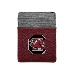 South Carolina Gamecocks Pebble Front Pocket Wallet MARN
