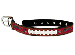 South Carolina Gamecocks Pet Collar Classic Football Leather Size Large