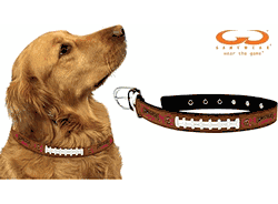 South Carolina Gamecocks Pet Collar Classic Football Leather Size Small