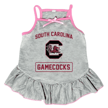 South Carolina Gamecocks Pet Dress Grey Type XSmall