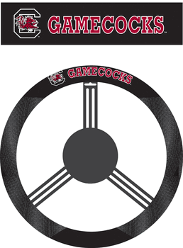 South Carolina Gamecocks Poly-Suede Steering Wheel Cover